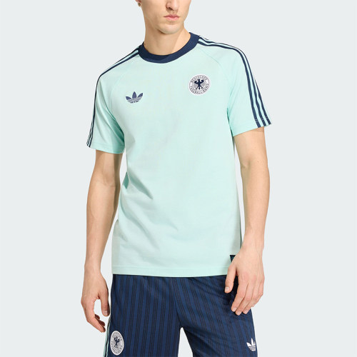 Adidas/阿迪达斯正品DFB OG TEE男士透气复古运动修身T恤KE2928