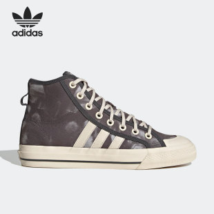 NIZZA 三叶草 GX4586 Adidas 男女高帮板鞋 阿迪达斯正品