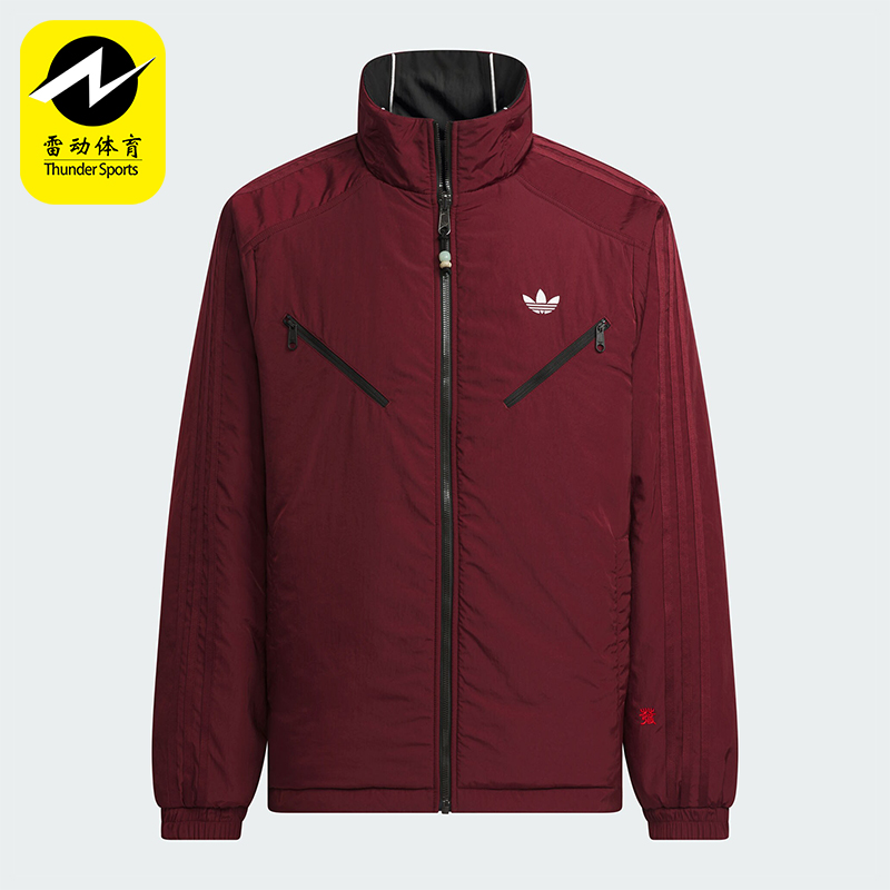 阿迪达斯男士双面穿棉服