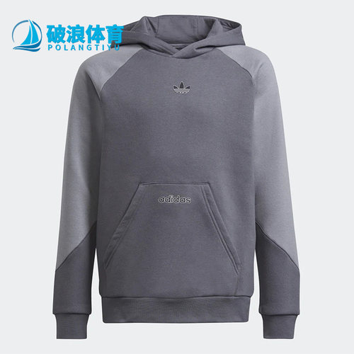 阿迪达斯三叶草大童运动卫衣