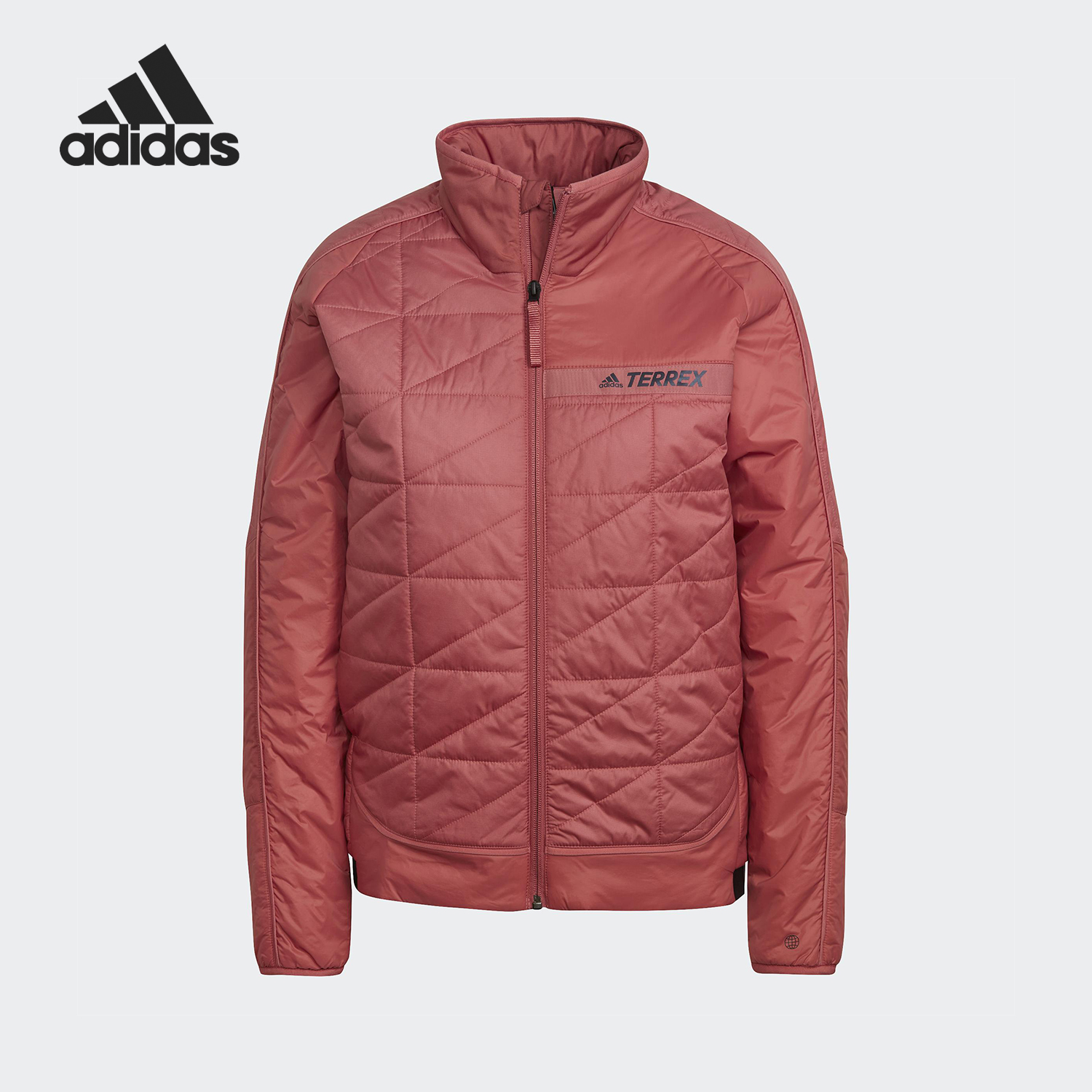 Adidas/阿迪达斯官方正品Terrex女士立领保暖运动宽松棉服HI5445