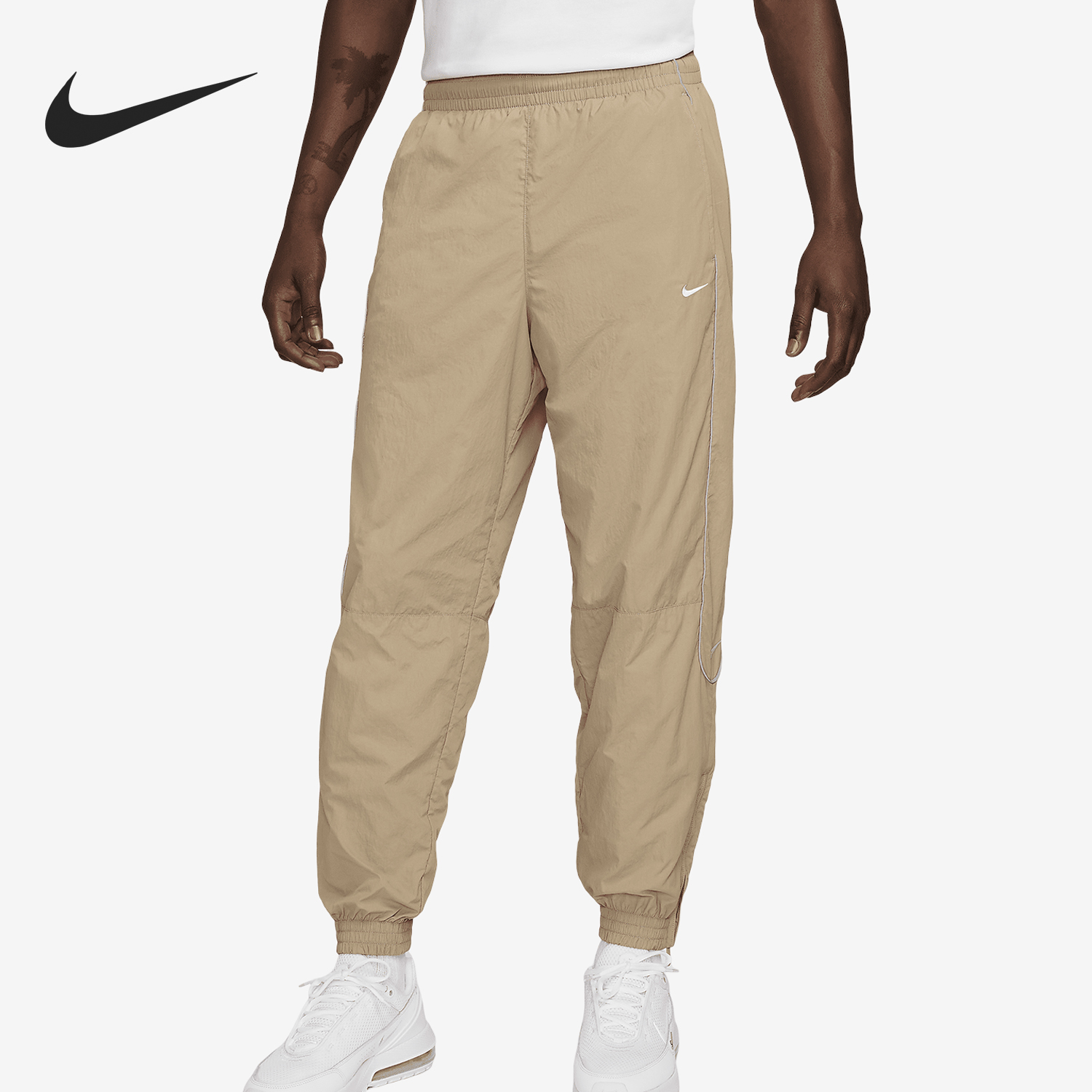 Nike/耐克正品Solo Swoosh男士经典梭织系带长裤FB8620-247