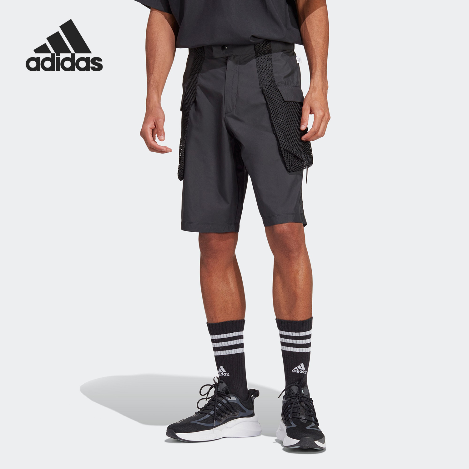 Adidas/阿迪达斯官方正品2023春季新款轻薄男子运动短裤IC3729