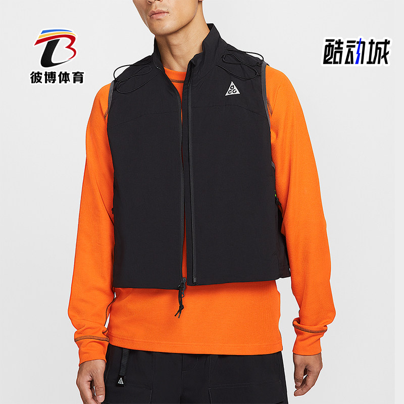 Nike/耐克正品2025夏季款男士透气宽松日常户外马甲HV0601-010 - 实物图