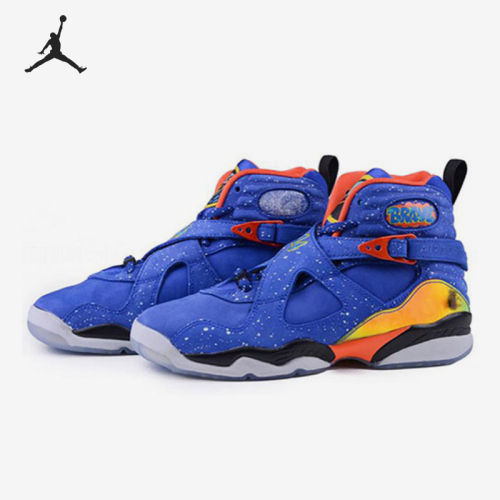 Nike耐克正品Air Jordan 8大童高帮运动休闲复刻篮球鞋729894-480