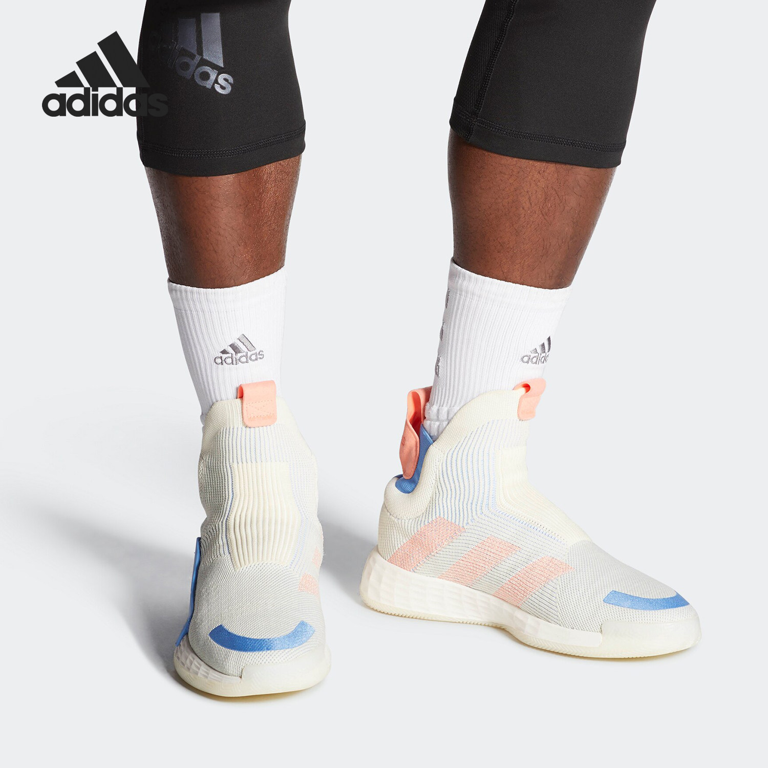 Adidas高帮袜套式f36282篮球鞋