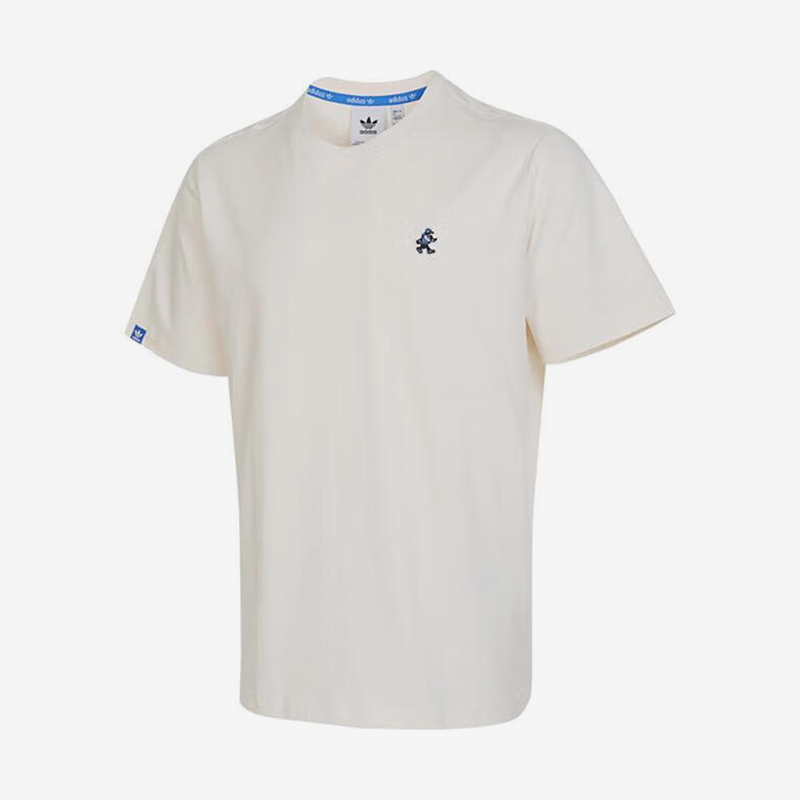 阿迪达斯男士运动印花短袖