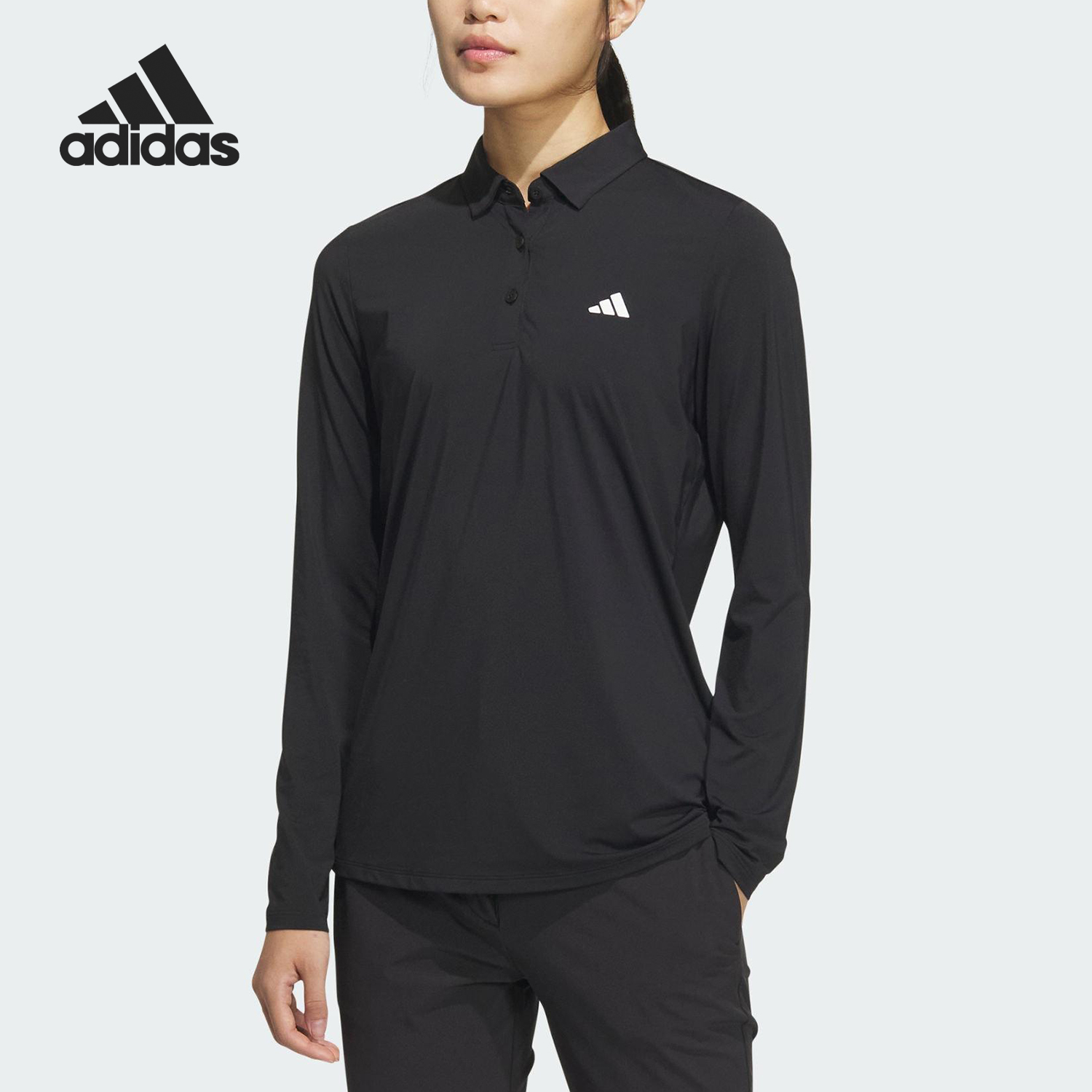 Adidas/阿迪达斯官方正品新款女士时尚简约高尔夫POLO衫JF4619