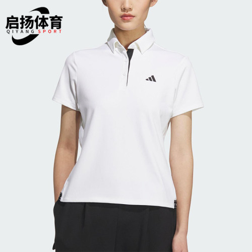 Adidas/阿迪达斯正品POLO SS女士针织经典高尔夫翻领POLO衫JM3015