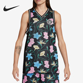 篮球背心T恤FB7026 Nike 男子满印花卉时尚 夏季 010 耐克正品