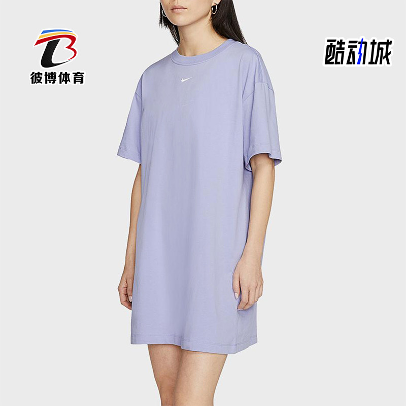 Nike/耐克正品2025女士日常圆领套头透气耐穿连衣裙CJ2242-569