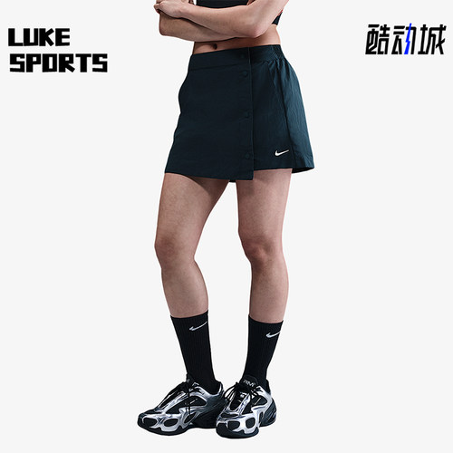 Nike/耐克正品Sportswear女士透气运动梭织休闲裙裤HM6980-478