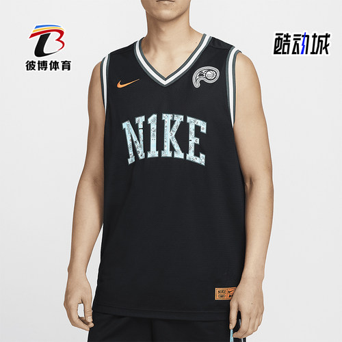 耐克男士无袖篮球球衣运动T恤