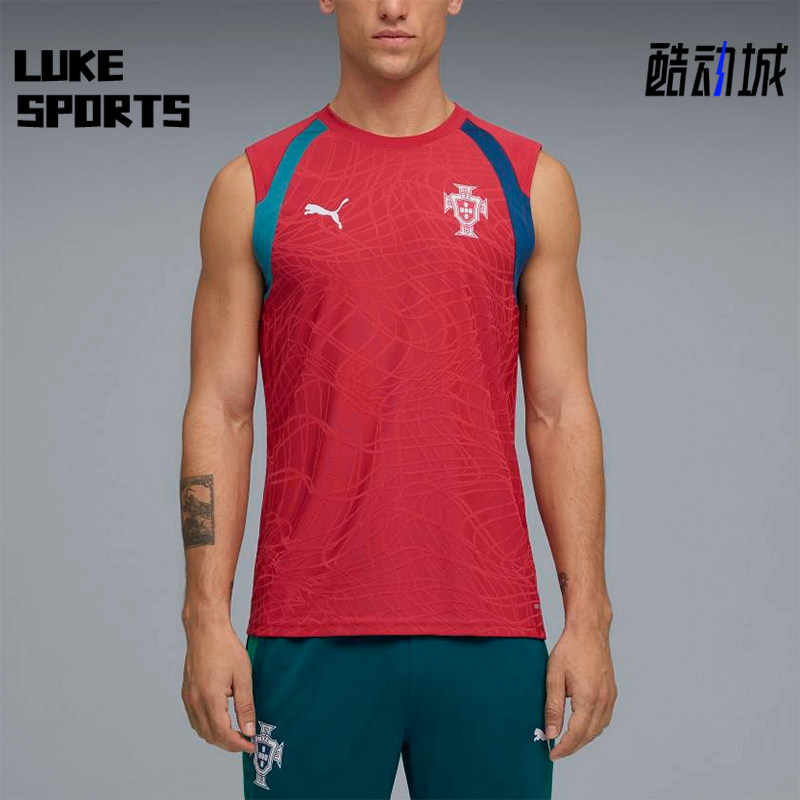 Puma/彪马正品葡萄牙国家队男球衣吸湿运动经典无袖T恤784770-16