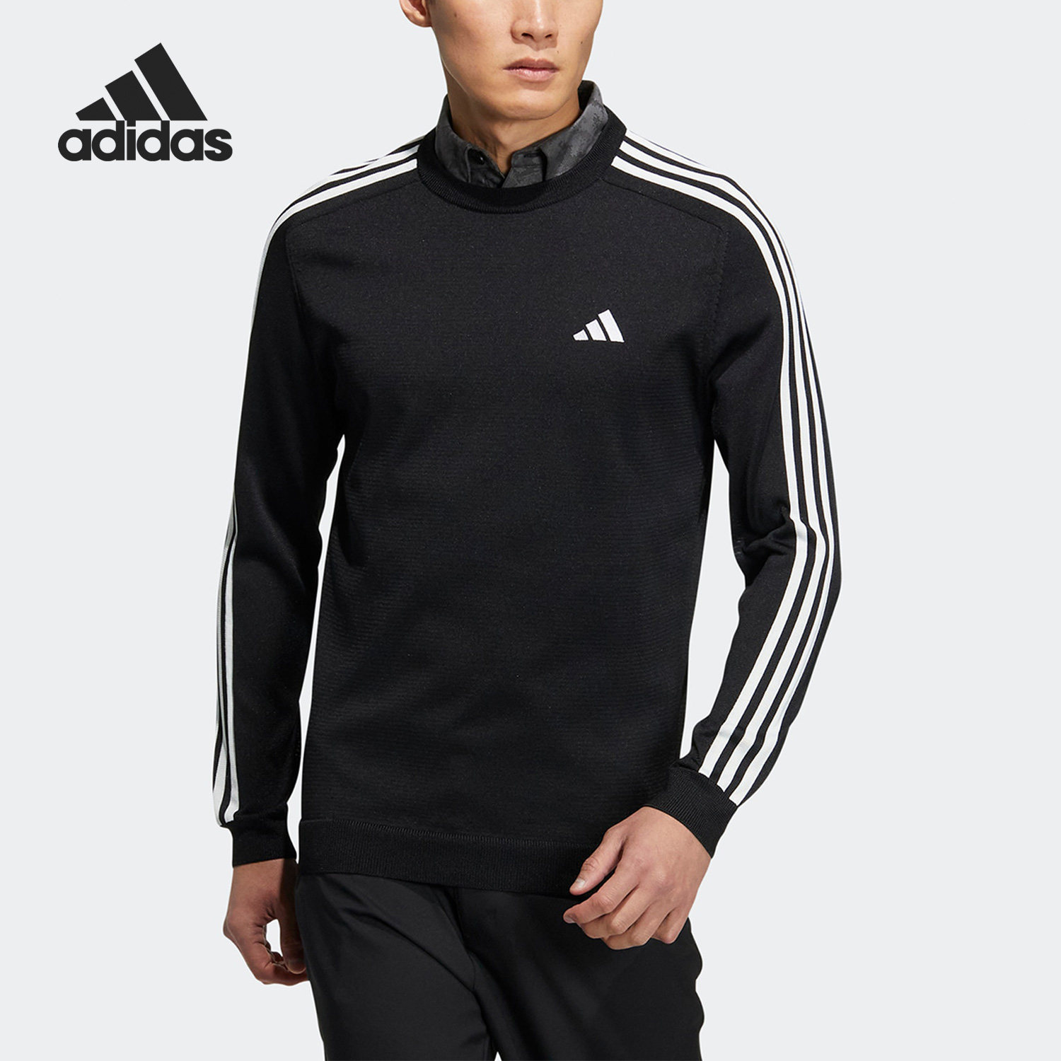 Adidas/阿迪达斯官方正品3ST LS SWEATER 男子运动圆领卫衣HZ9223