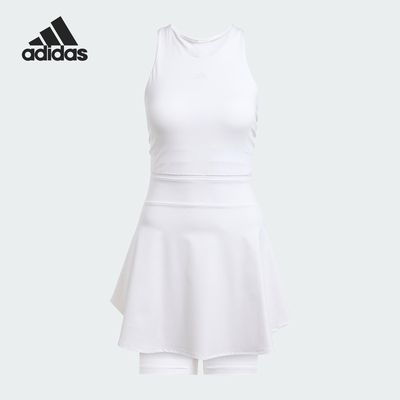 Adidas/阿迪达斯官方正品TENNIS Y-DRESS女士修身连衣裙JE7098
