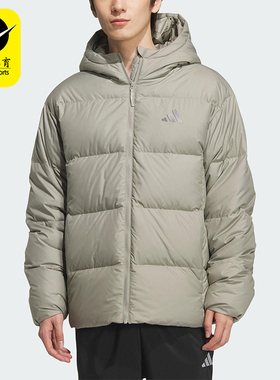 Adidas/阿迪达斯正品2025男士休闲户外连帽日常运动羽绒服KC2479