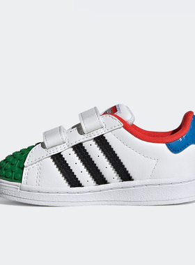 Adidas/阿迪达斯正品三叶草新款小童男女同款休闲板鞋H03970