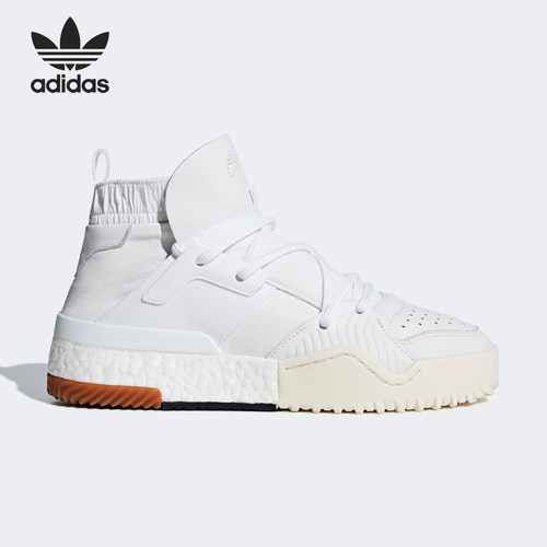 Adidas/阿迪达斯正品三叶草男女复古高帮防滑运动板鞋F35296