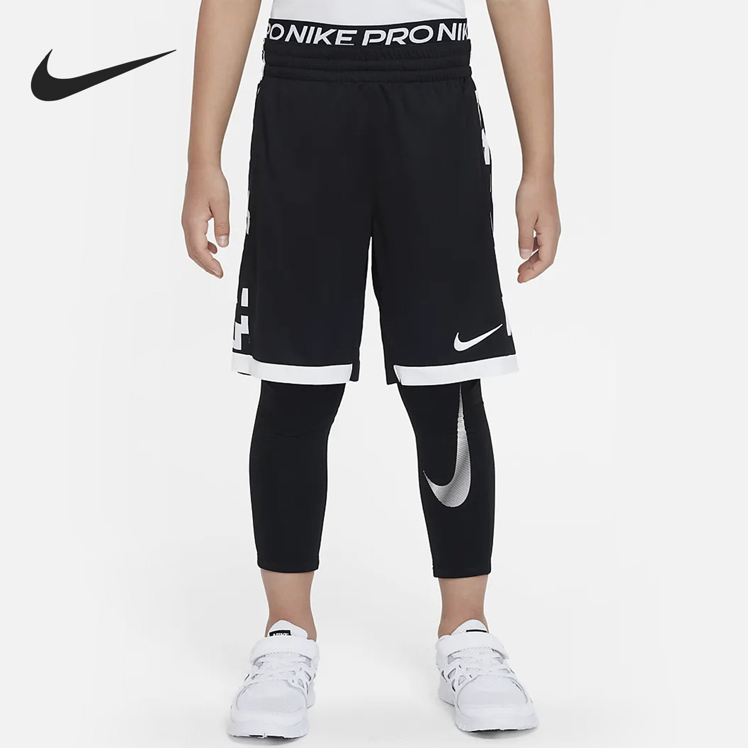 Nike/耐克正品冬季新款大童篮球运动加绒紧身长裤DV3245-010
