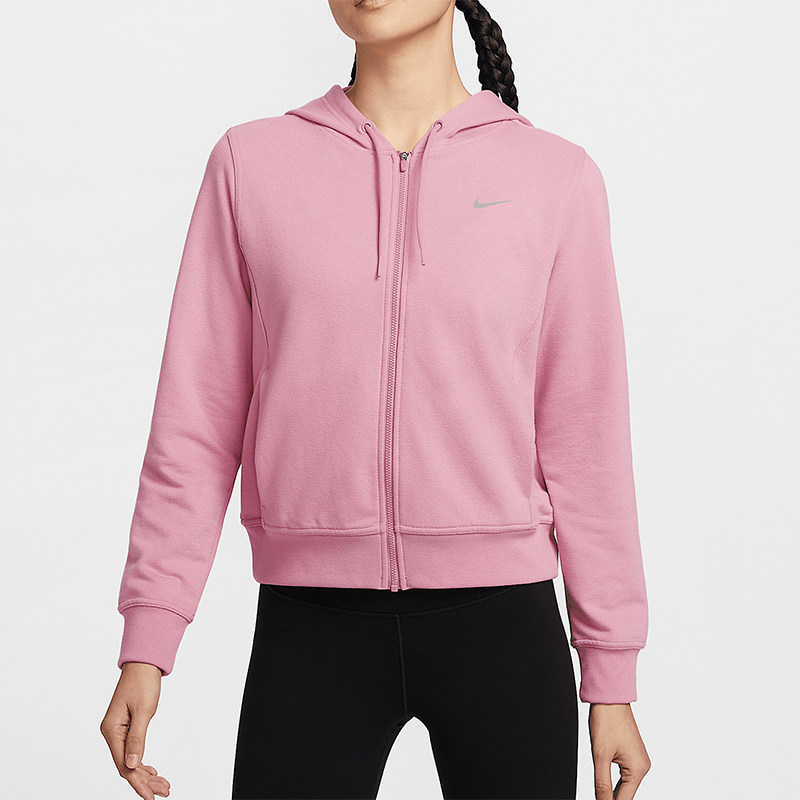 Nike/耐克正品Dri-FIT One女士经典针织连帽夹克外套FB5199-699