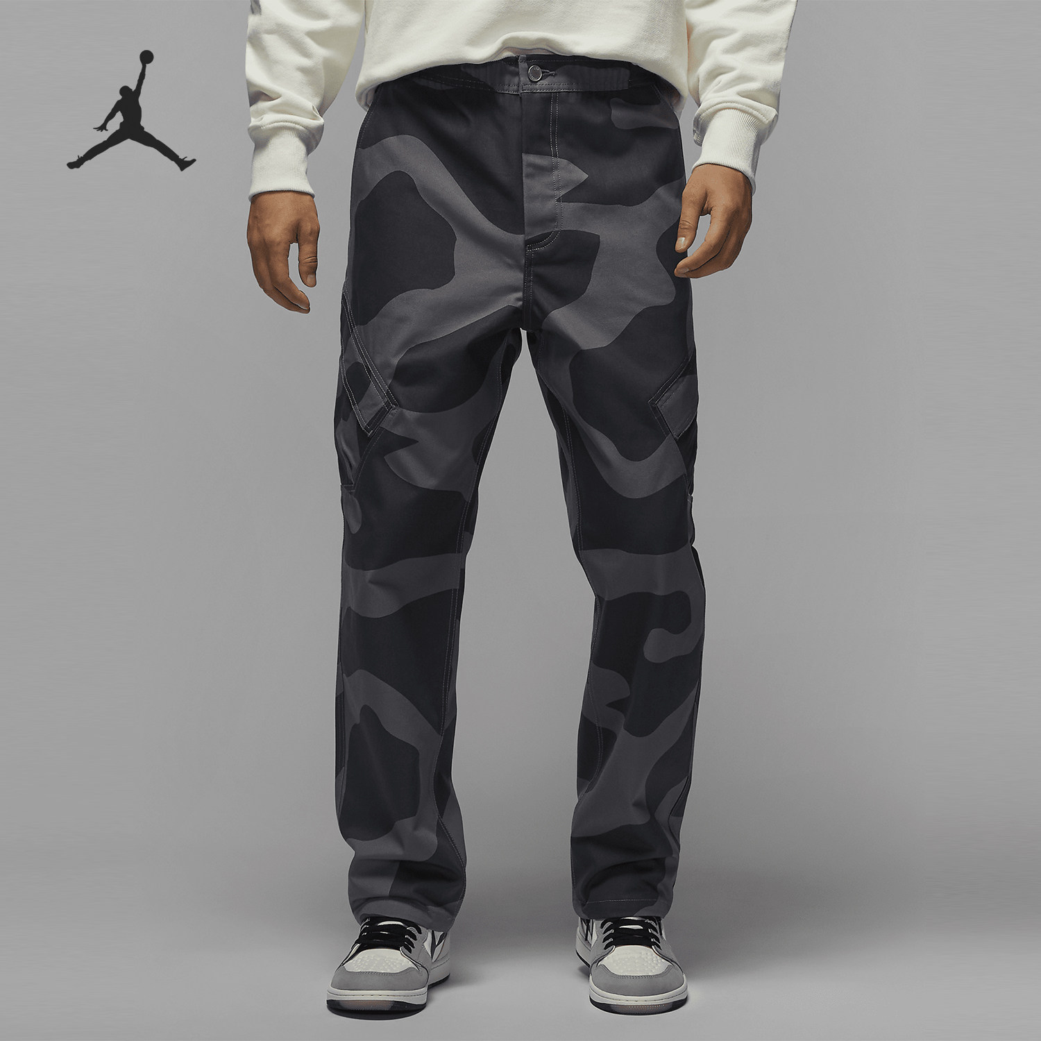 Nike/耐克 正品JORDAN男士梭织休闲运动迷彩长裤FZ2061-068