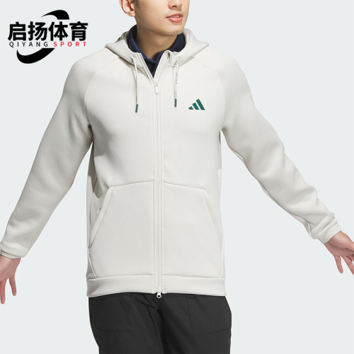 Adidas/阿迪达斯正品新款男士复古拉链连帽夹克外套IX5708