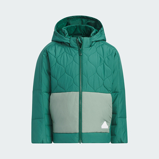 新款 冬季 小童运动保暖连帽羽绒服IQ1343 阿迪达斯正品 Adidas