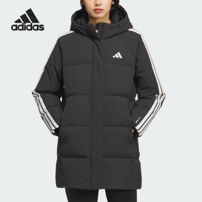Adidas/阿迪达斯官方正品2025秋季款女士保暖中长款羽绒服KC2486