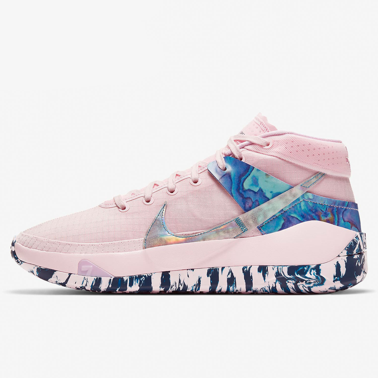 Nike/耐克正品ZOOM KD13 Aunt Pearl 乳腺粉粉蓝粉色篮球鞋DC0012