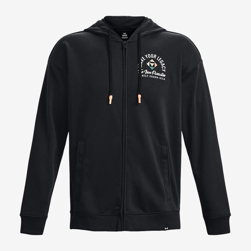 UA安德玛正品男子抽绳连帽健身训练休闲运动长袖夹克外套1377436