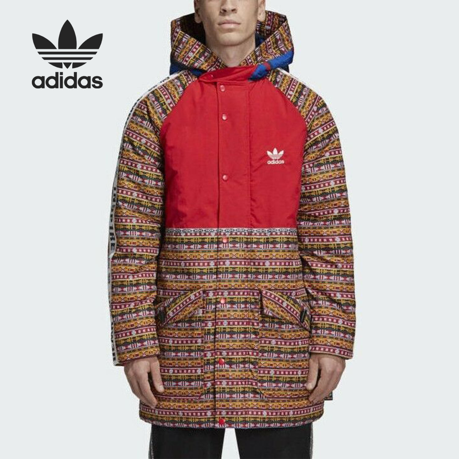 adidas/阿迪达斯正品三叶草2020春季新款男子运动棉服外套ea2471