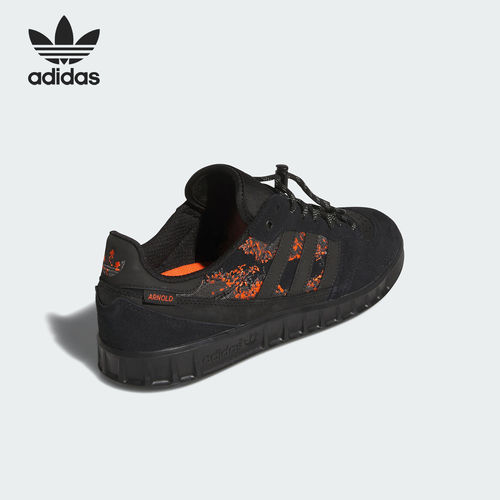 Adidas/阿迪达斯官方正品三叶草HANDBALTOP新款黑橙色板鞋JR7105