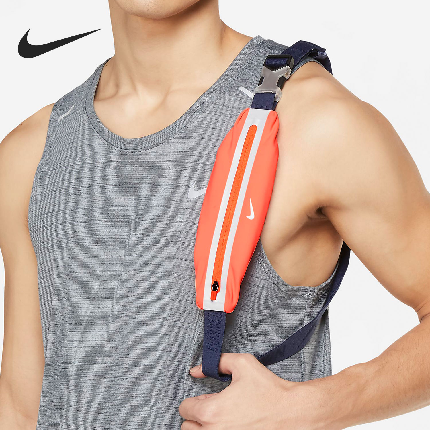Nike/耐克正品 当季日新款健身跑步男女运动斜挎腰包CV1116-854