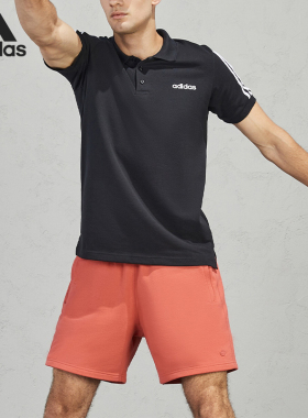 Adidas/阿迪达斯正品男装当季新款运动半袖休闲POLO衫T恤EJ0927