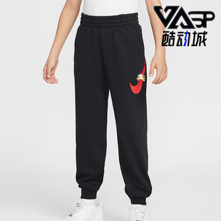IQ3935 Sportswear大童休闲松紧腰束脚印花长裤 010 耐克正品 Nike