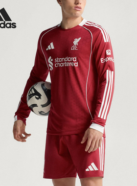 Adidas/阿迪达斯官方正品LIVERPOOL男士足球训练修身长袖JV6445