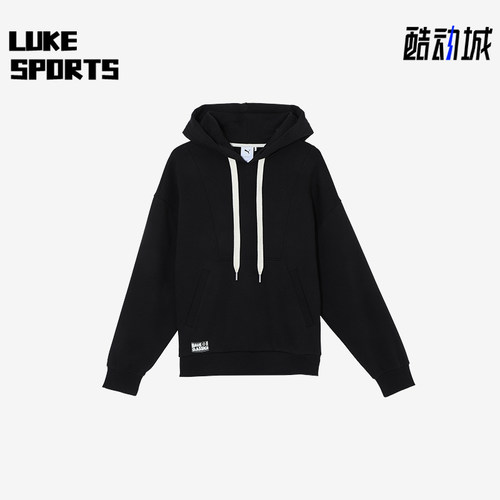 Puma/彪马正品休闲透气新款男女运动加绒保暖连帽卫衣631530-01