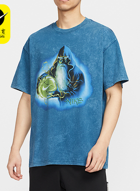 Nike/耐克正品2025夏季款男士运动印花图案透气短袖HV1706-415