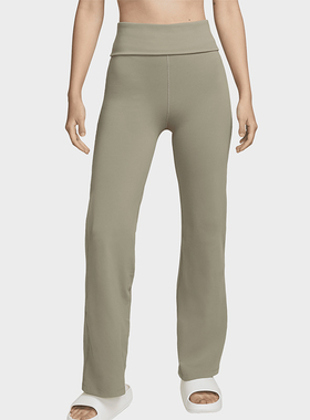 Nike/耐克正品One Dri-FIT女士高腰翻折健身长裤FV7849-320