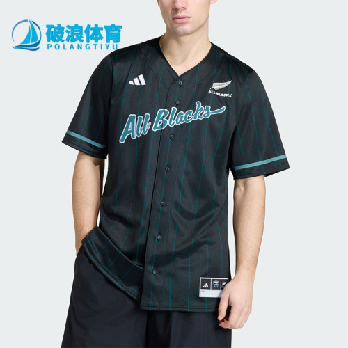 Adidas/阿迪达斯正品ALBLACKSBASEBALJERSEY短袖球衣JL8043