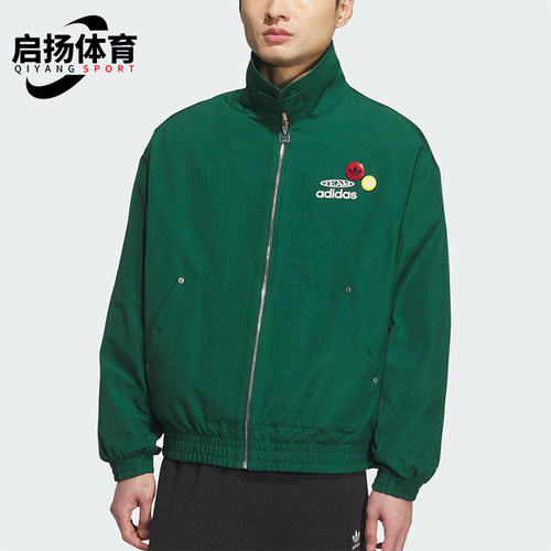 Adidas/阿迪达斯正品三叶草男士休闲宽松梭织翻领运动外套KC0136