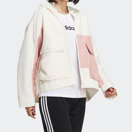 阿迪达斯女子休闲运动连帽外套