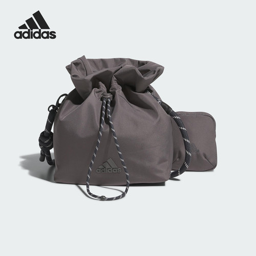 Adidas/阿迪达斯正品冬季女士运动休闲单肩抽绳水桶包IT2033