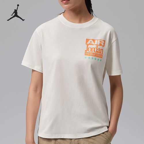 Nike/耐克正品JORDAN女士圆领透气轻盈运动短袖T恤IF0831-133