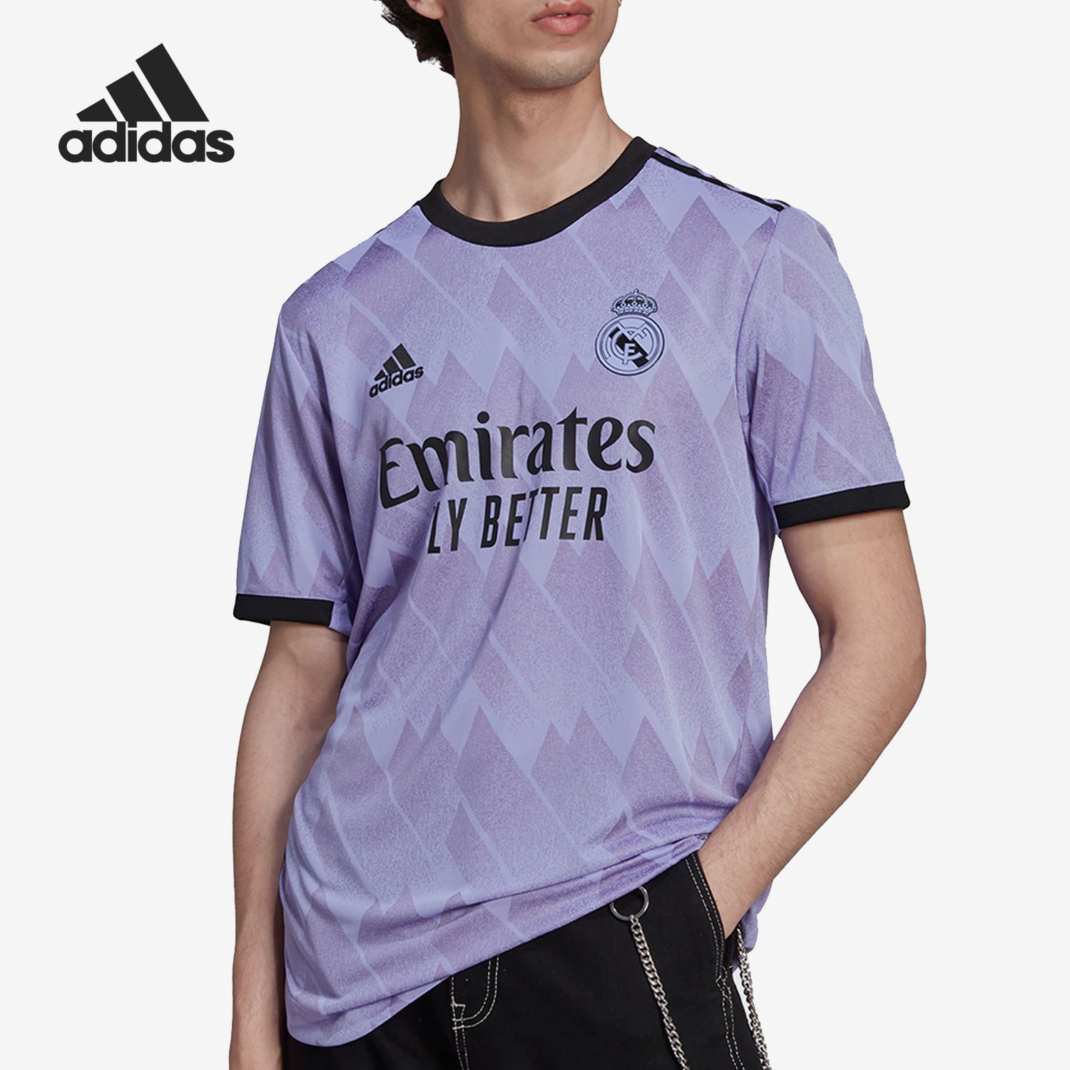 阿迪达斯男子足球运动球衣