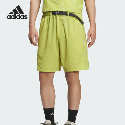 Adidas/阿迪达斯官方正品2025夏季款男士宽松户外休闲短裤KC9817