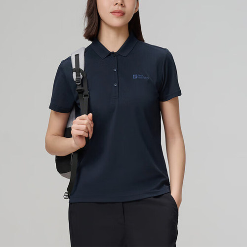狼爪女士复古翻领POLO衫
