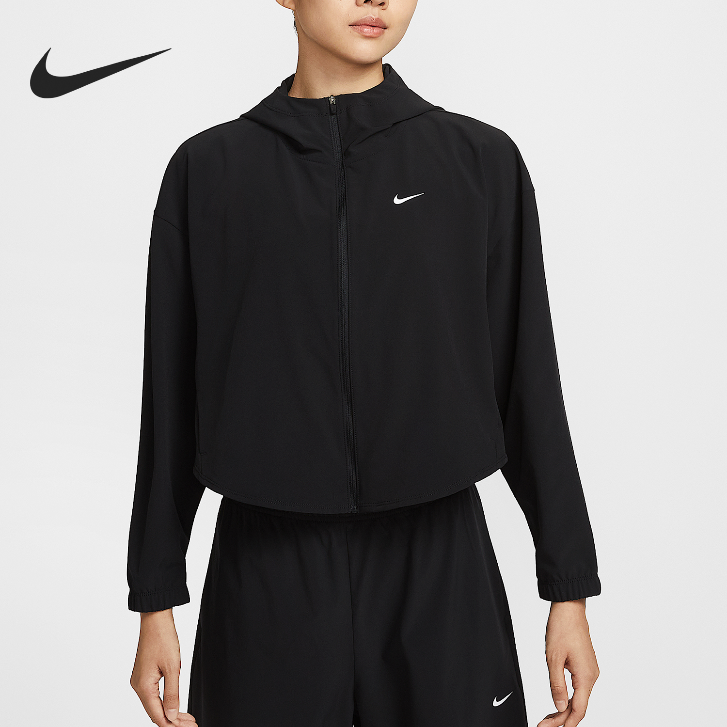 Nike/耐克正品2025女士训练运动拒水梭织连帽外套IH8601-010