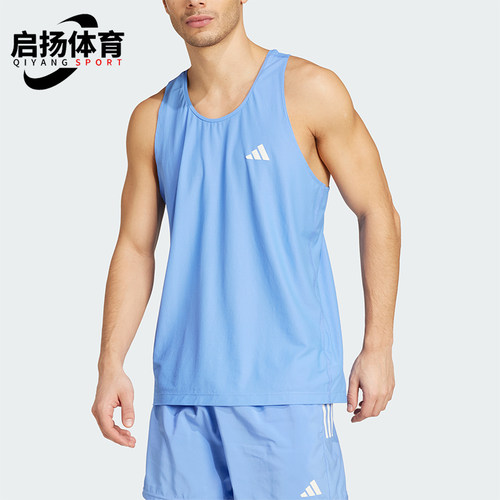 Adidas/阿迪达斯正品OWNTHERUNTANKTOP新款经典运动背心JW9681